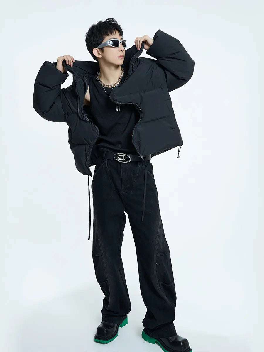 【23s September.】Irregular Zipper Design Padded Jacket ArtsKoreanMan