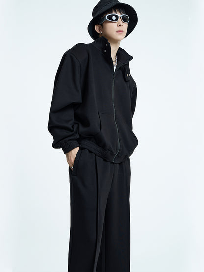 【23s September.】Simple Casual Trousers Top Sports Suit
