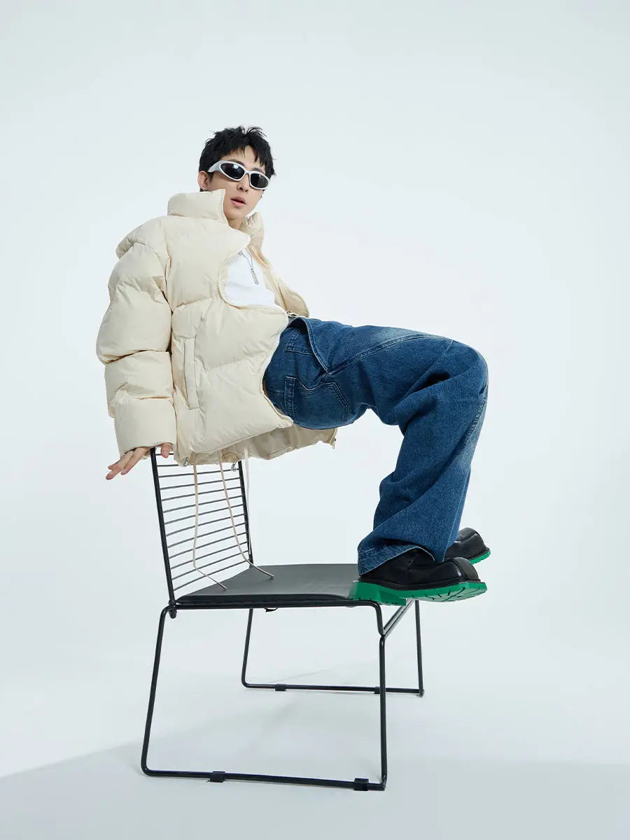 【23s September.】Irregular Zipper Design Padded Jacket ArtsKoreanMan