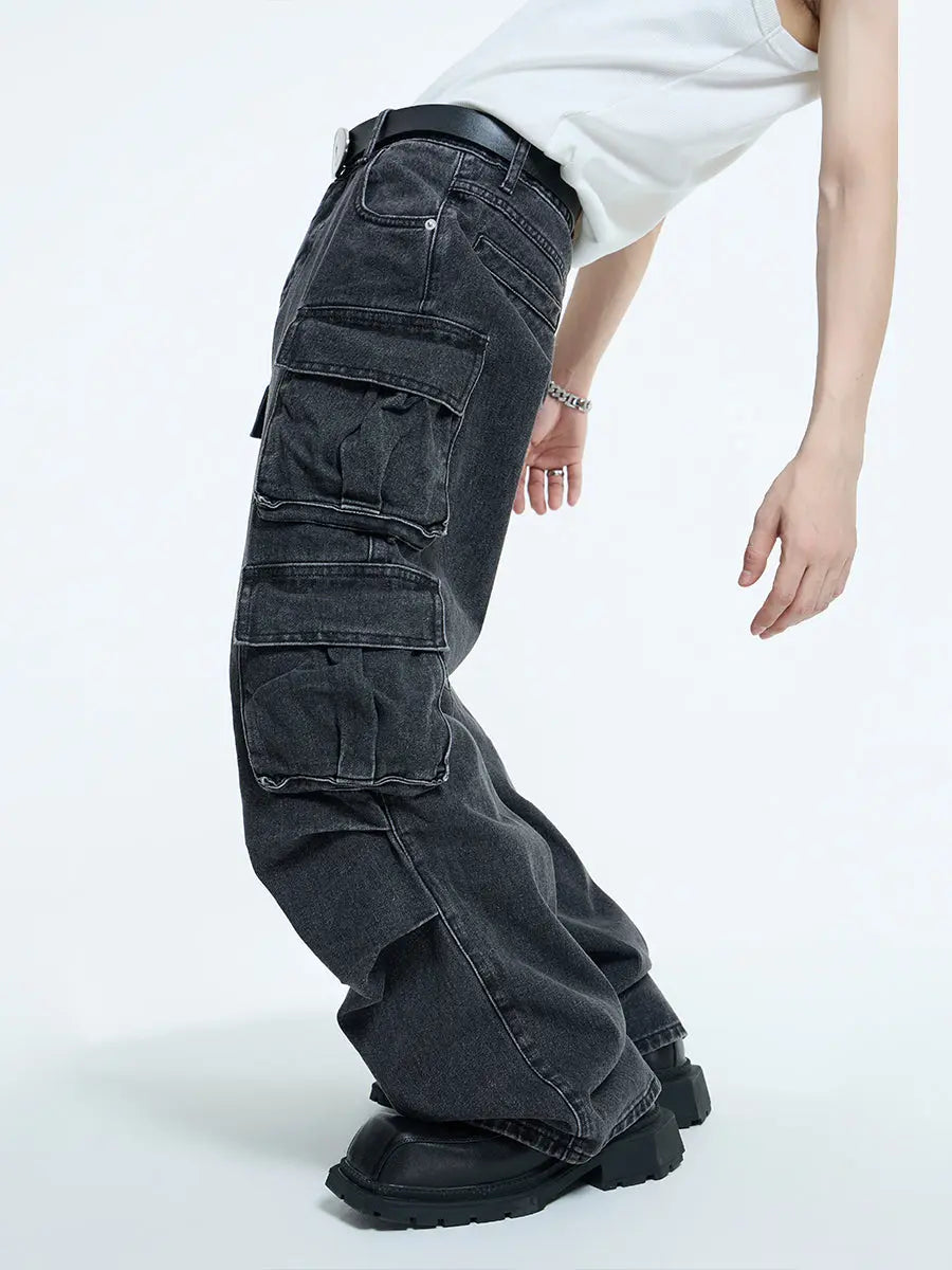 【23s September.】Oversized Mid-rise Jeans ArtsKoreanMan
