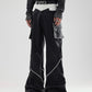 【24s January.】Deconstructed Pocket Pu Leather Pants