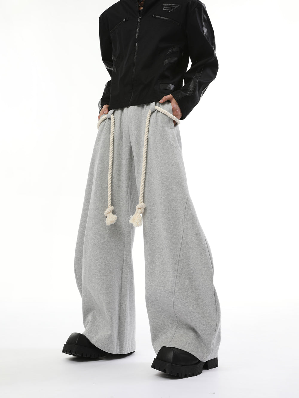 【24s Nov.】Vintage Thick Rope Machete Design Sweatpants ArtsKoreanMan