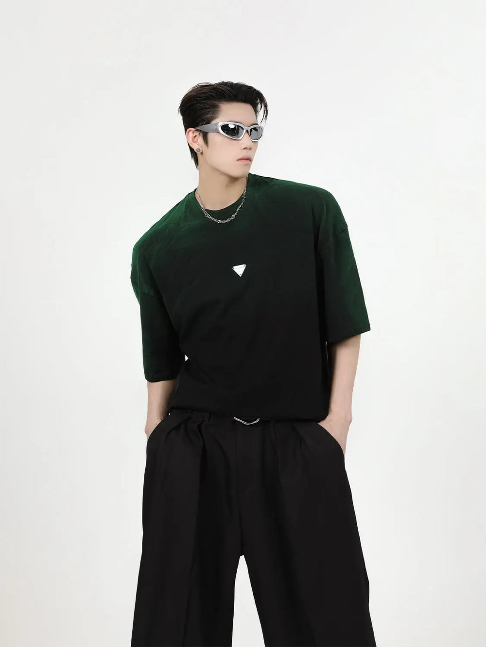 【23s August.】Simple Contrast Color T-Shirt ArtsKoreanMan