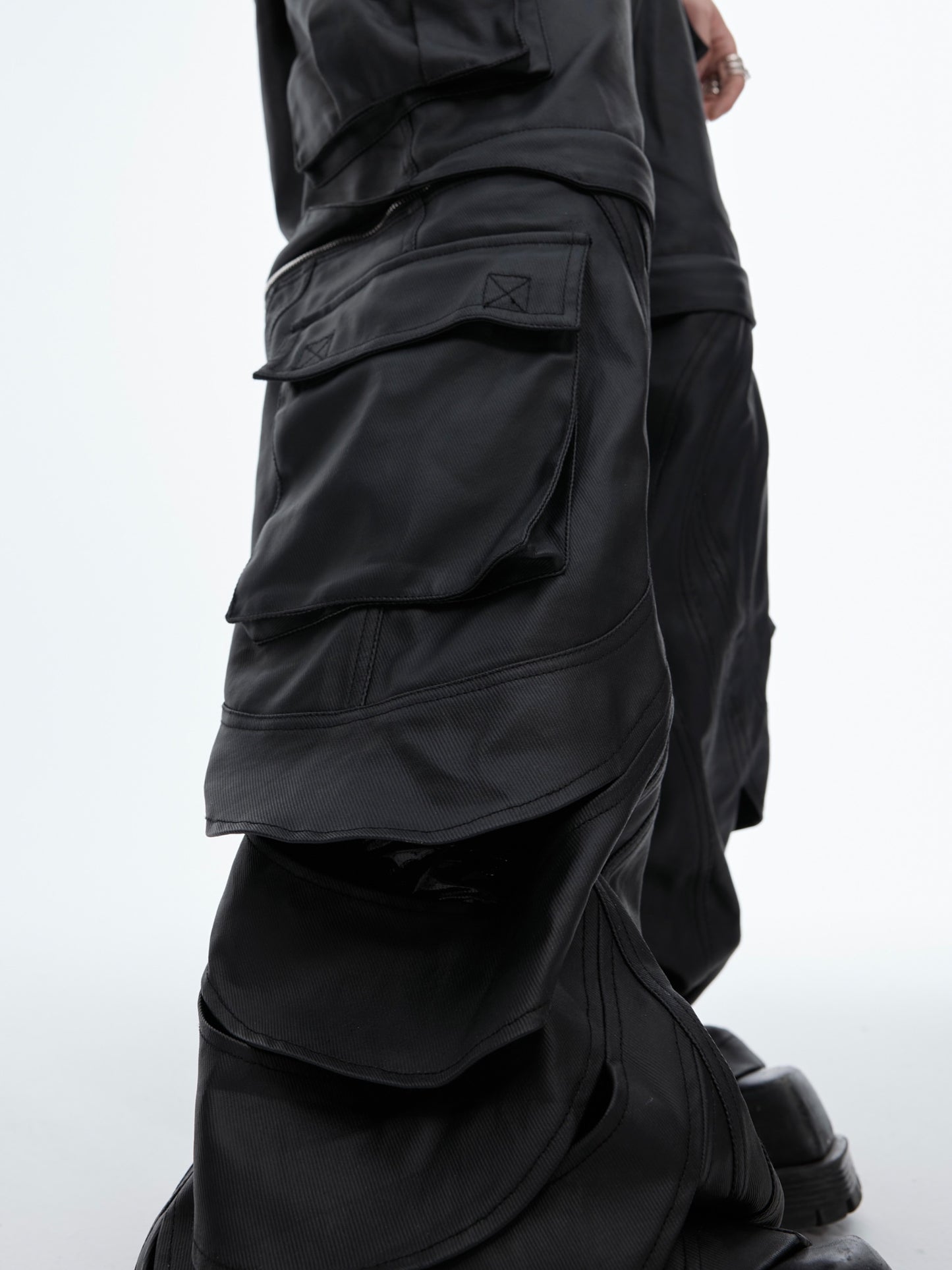 【24s Jun.】3D Heavyweight High-waisted Leather Pants