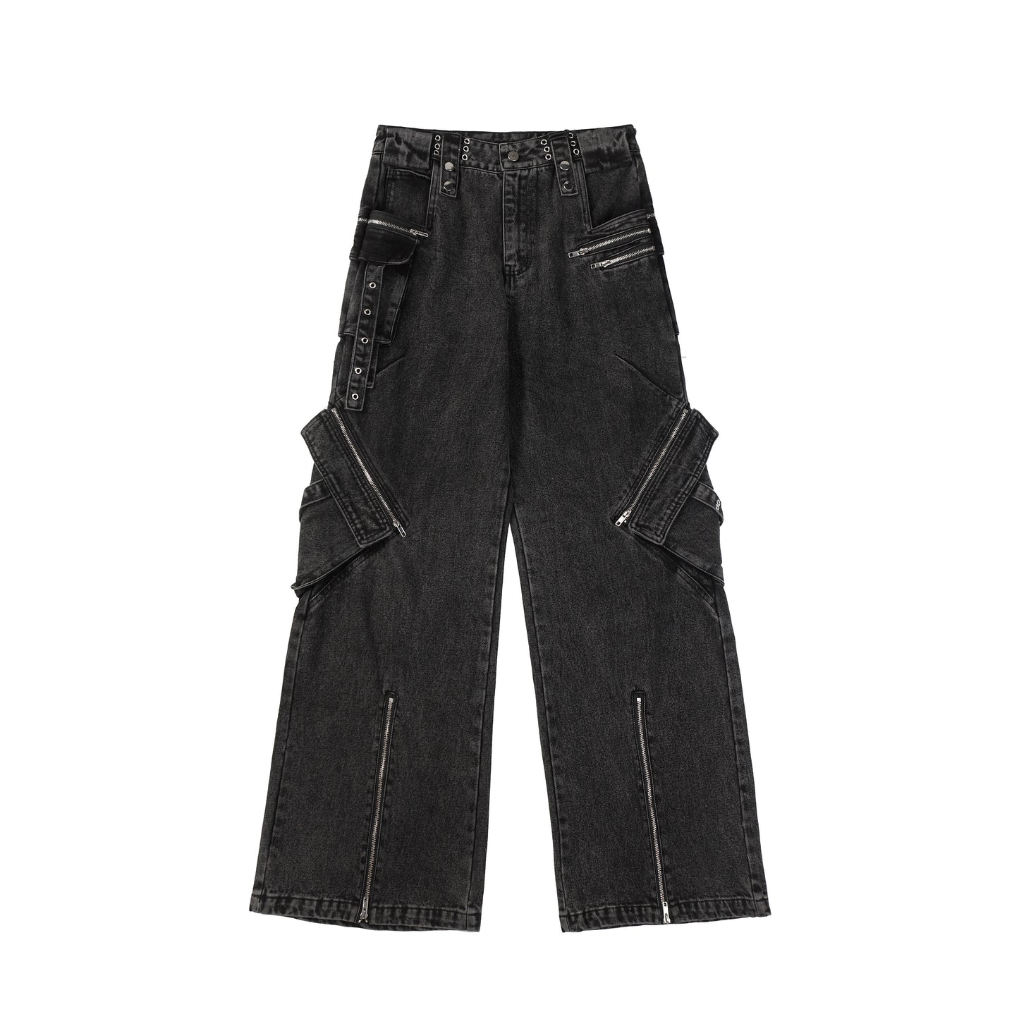 【25s Jan.】Wasteland Zipper Pocket Straight Jeans