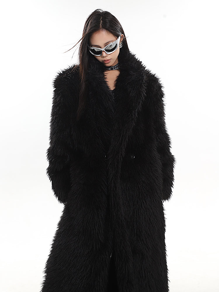 【23s December.】High-end Lapel Long Fur Coat