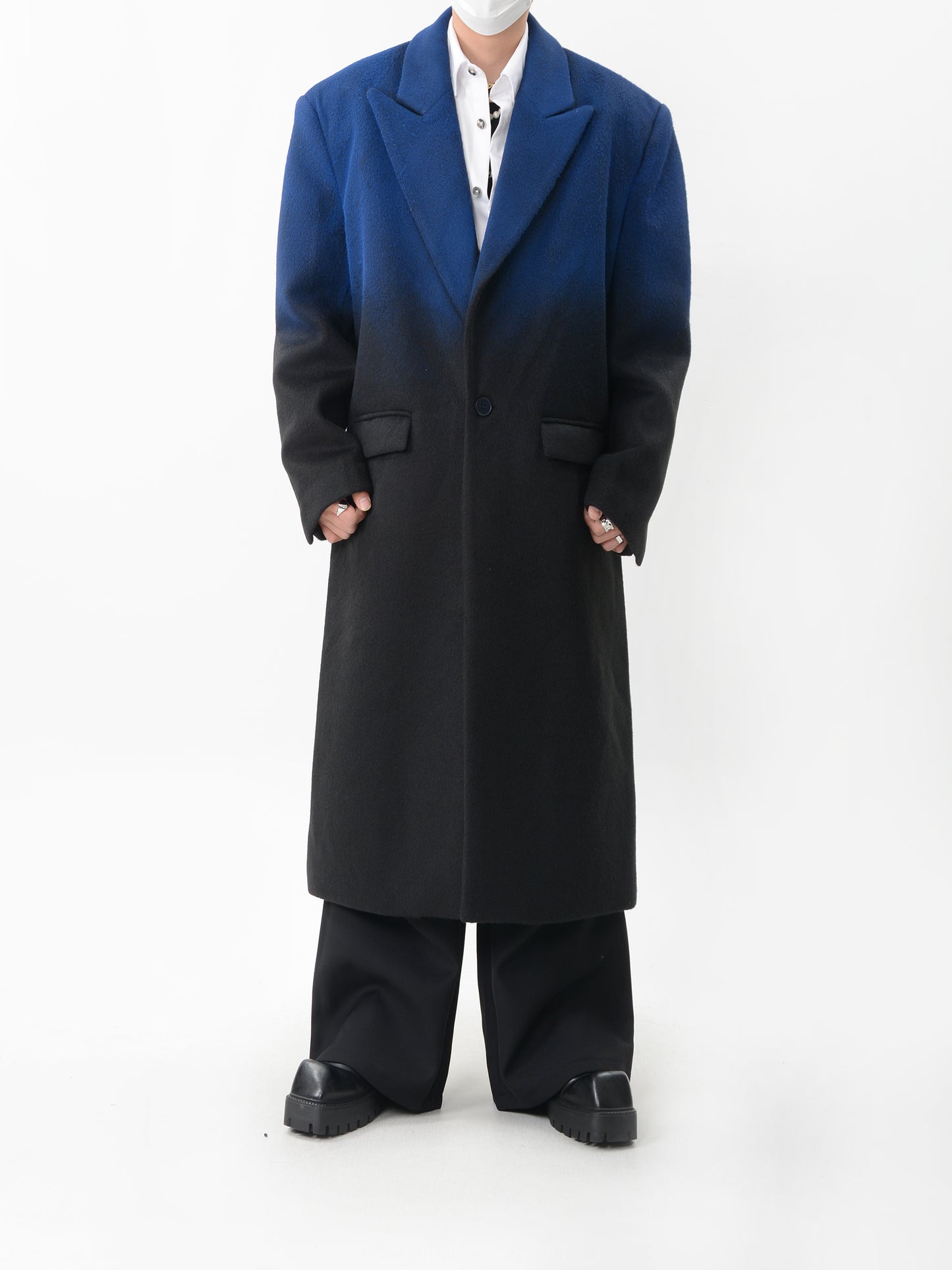 【24s Nov.】Gradient Dyed Wool Overcoat