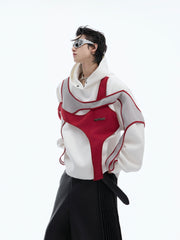 【24s Nov.】Deconstructed Double-layer Paneled Hoodie ArtsKoreanMan