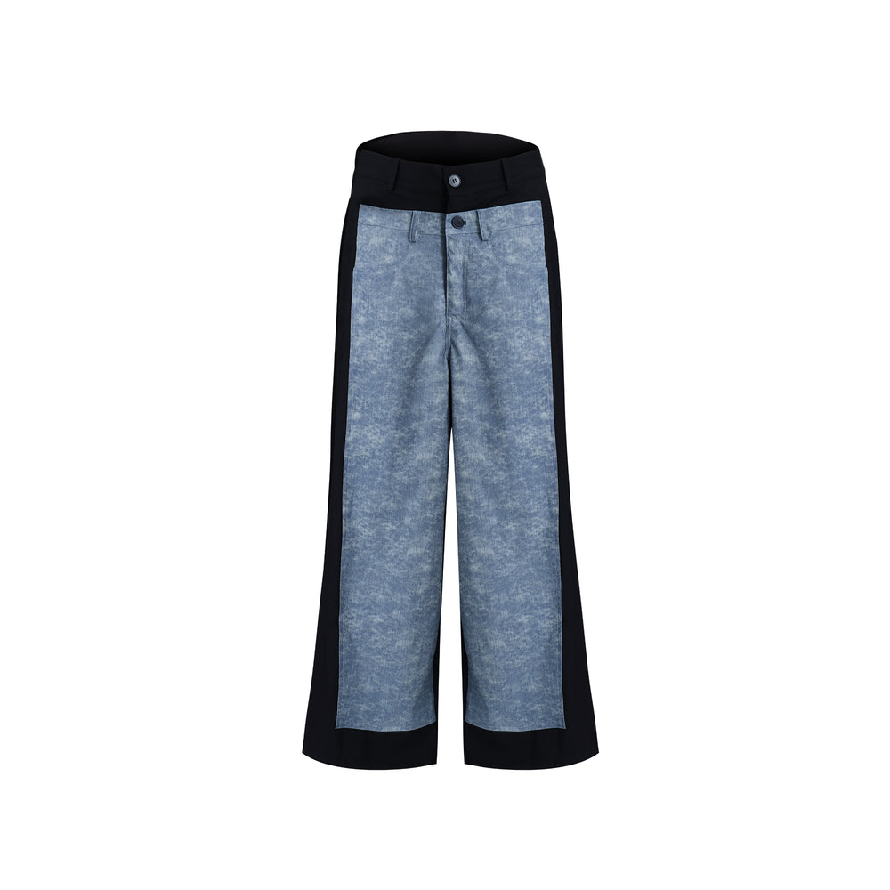 【24s Nov.】Color-Block High-Waisted Denim Pants ArtsKoreanMan