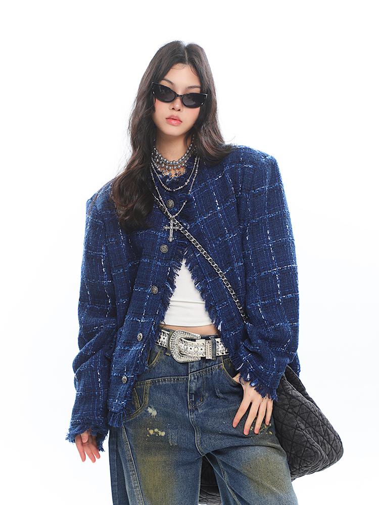 【25s Mar.】Chanel-Inspired Relaxed Fit Tweed Jacket