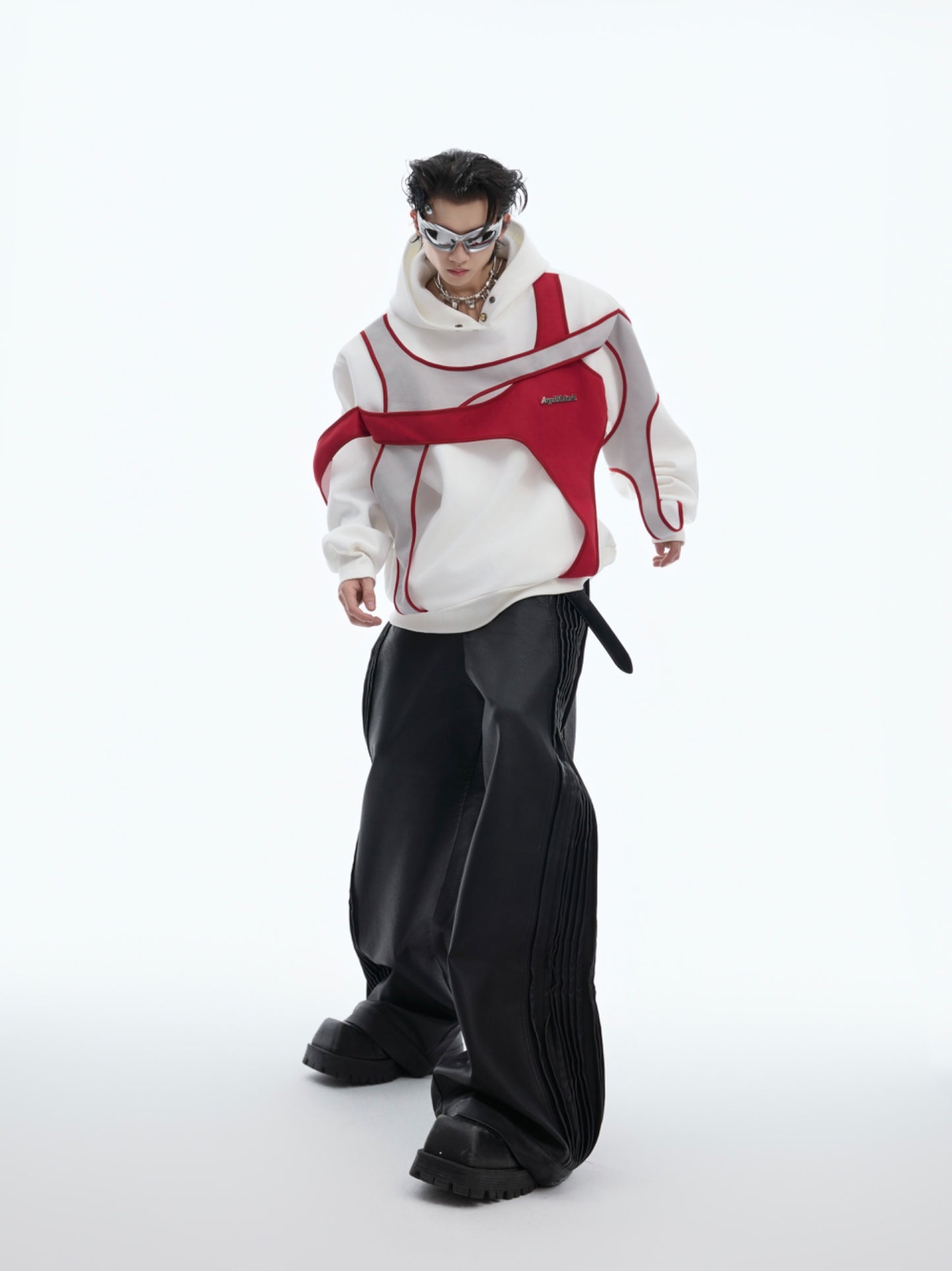 【24s Oct.】Deconstructed Double-layer Paneled Hoodie