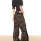 【24s Oct.】American Retro Stitching Zipper Camouflage Overalls