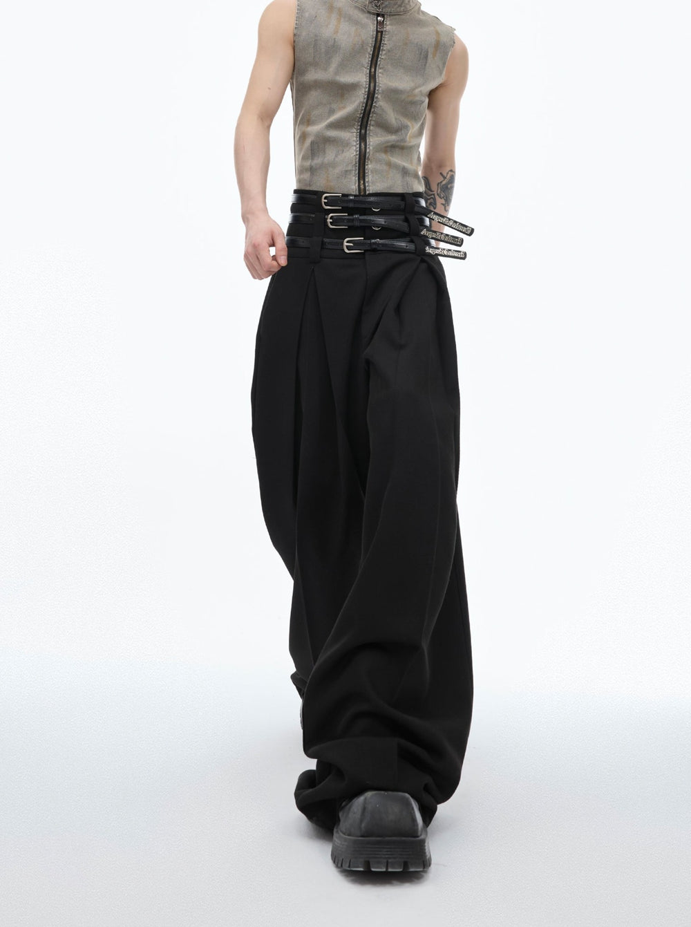 【24s Jun.】Draped Pleated Waistband Casual Pants ArtsKoreanMan