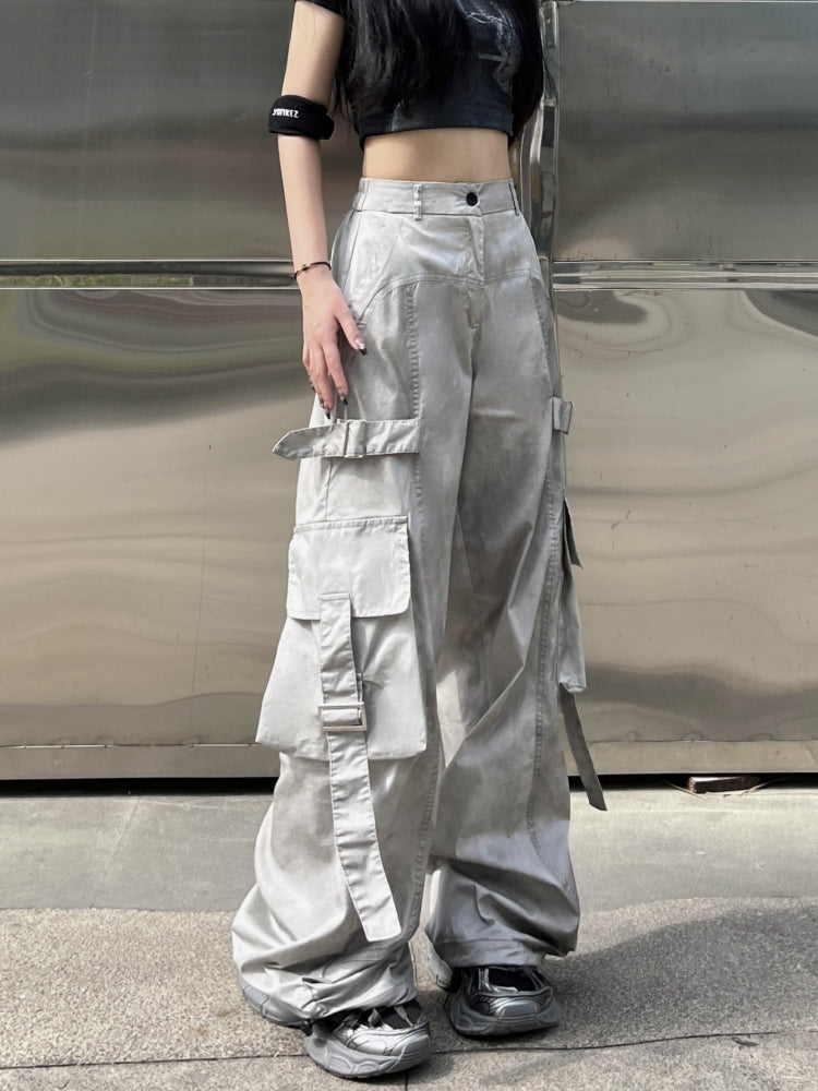 【24s Nov.】American hip-hop wide-leg workwear casual pants ArtsKoreanMan