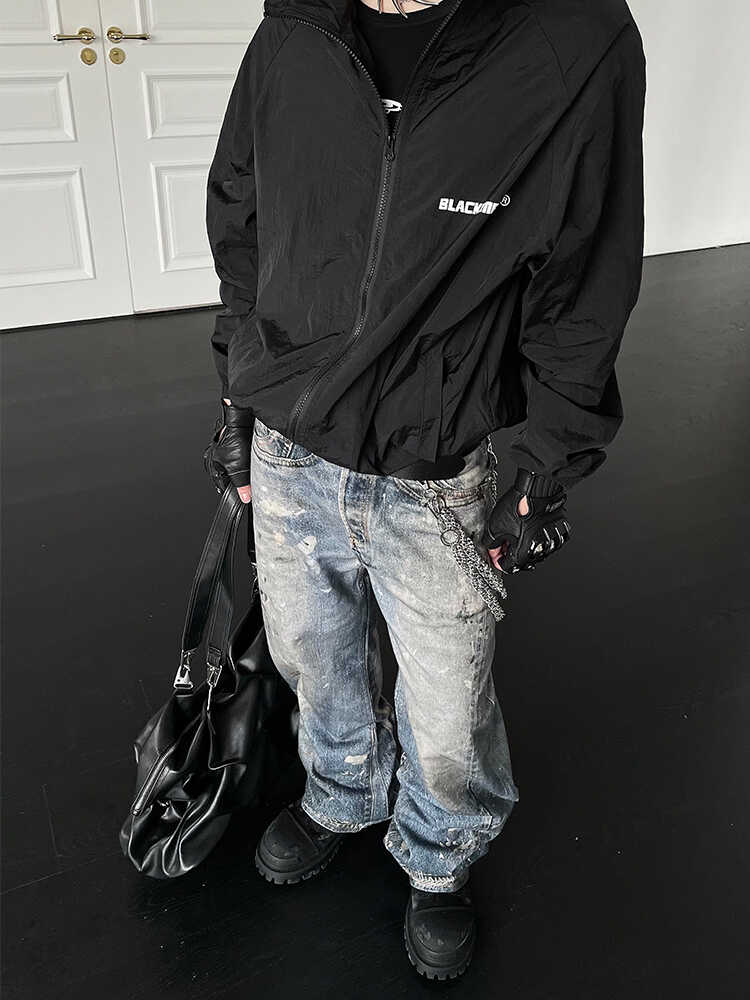 【24s Dec.】3D Digital Print Loose Straight Jeans ArtsKoreanMan