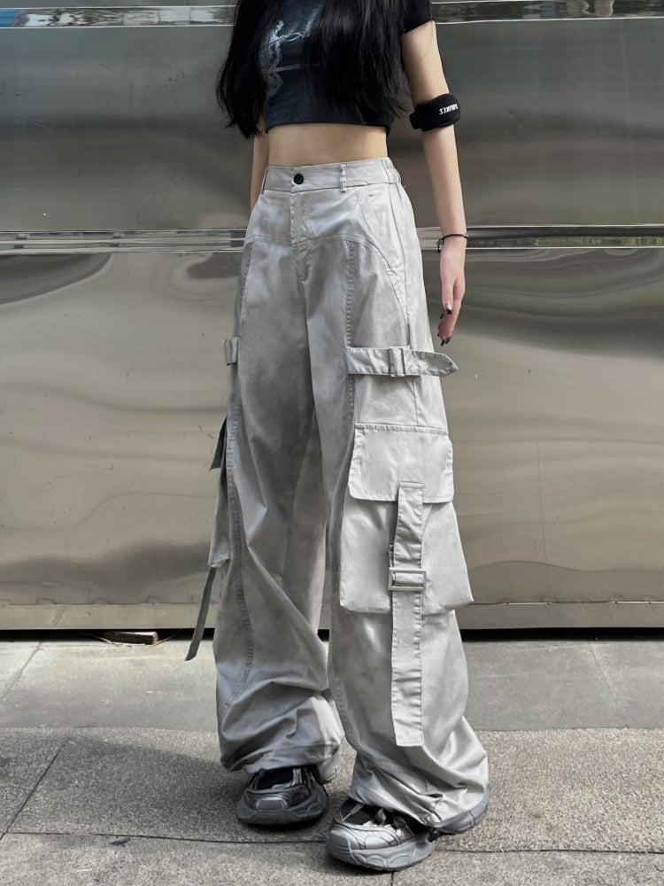 【24s Nov.】American hip-hop wide-leg workwear casual pants ArtsKoreanMan