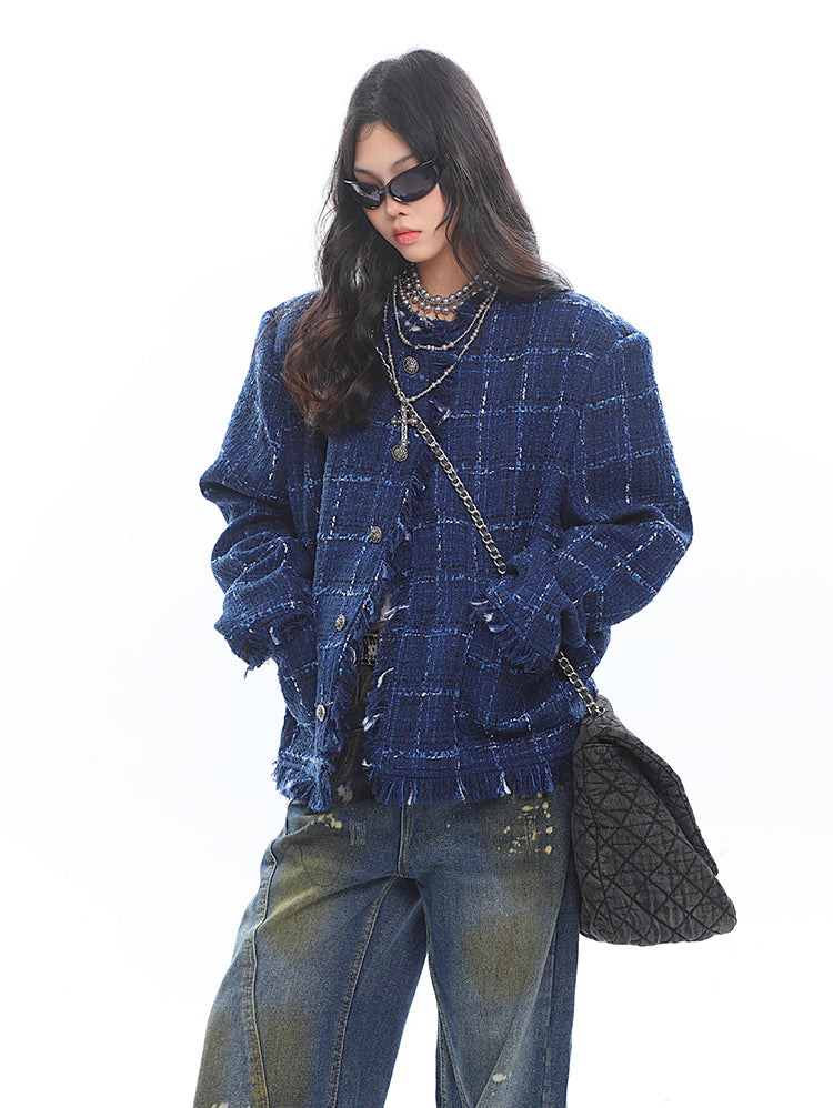 【25s Mar.】Chanel-Inspired Relaxed Fit Tweed Jacket