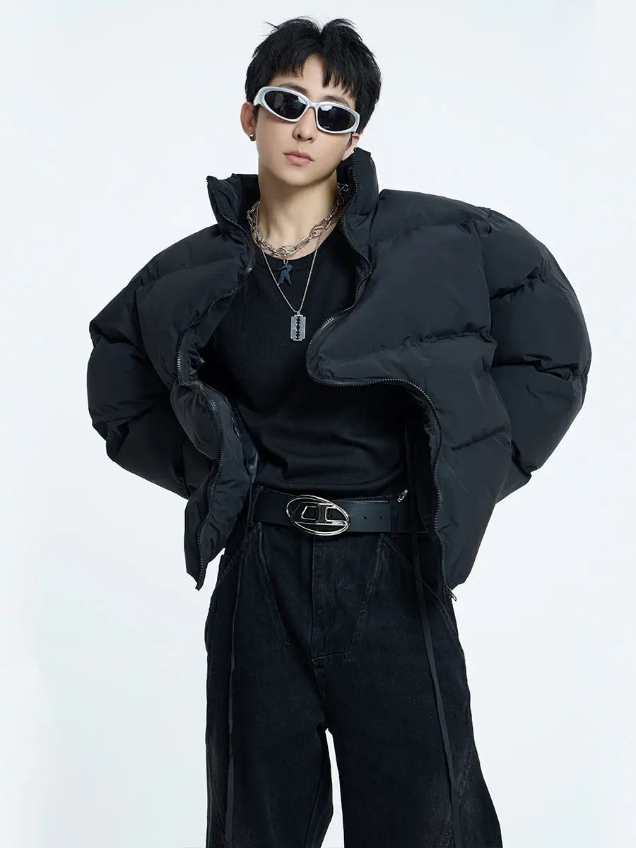 【23s September.】Irregular Zipper Design Padded Jacket ArtsKoreanMan