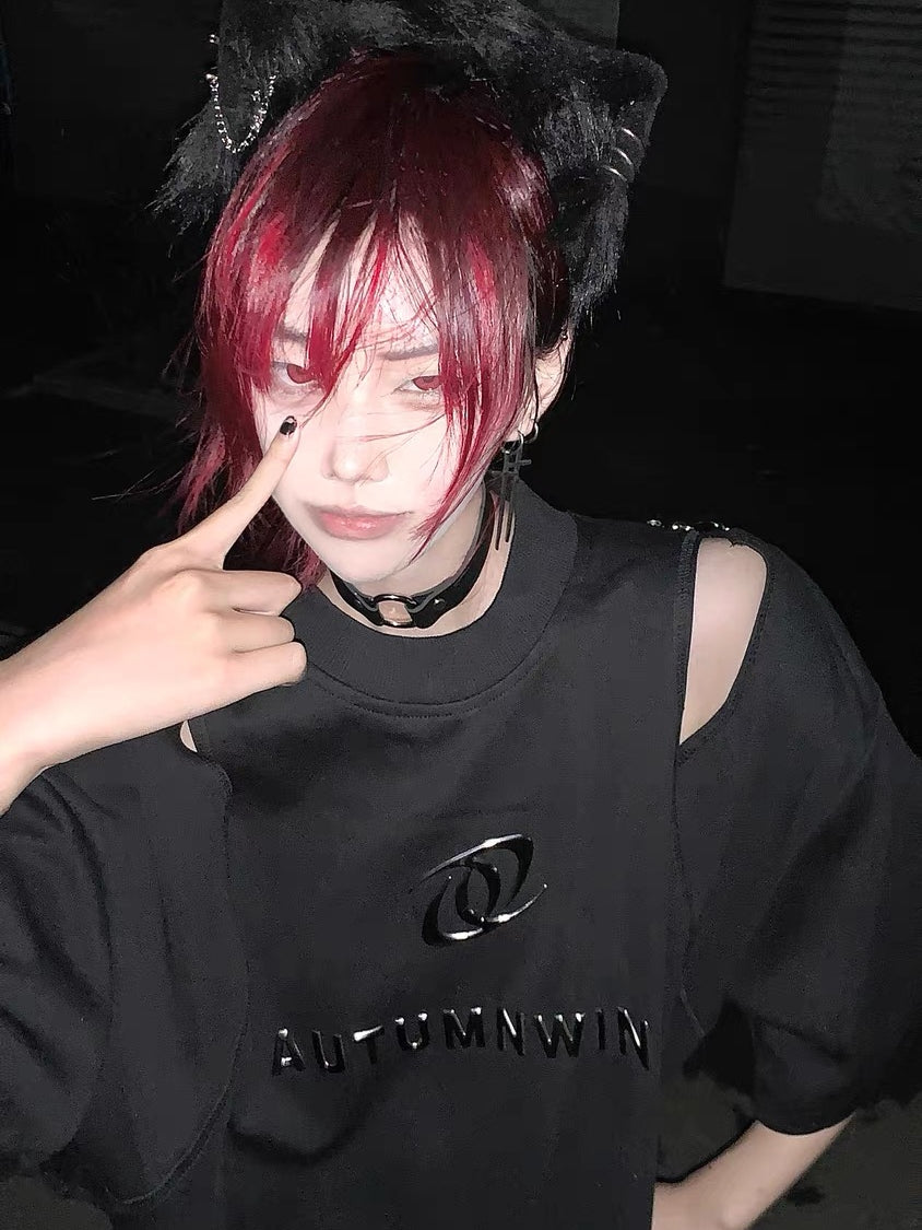 【24s July.】Hollow Deconstructed Design T-shirt ArtsKoreanMan