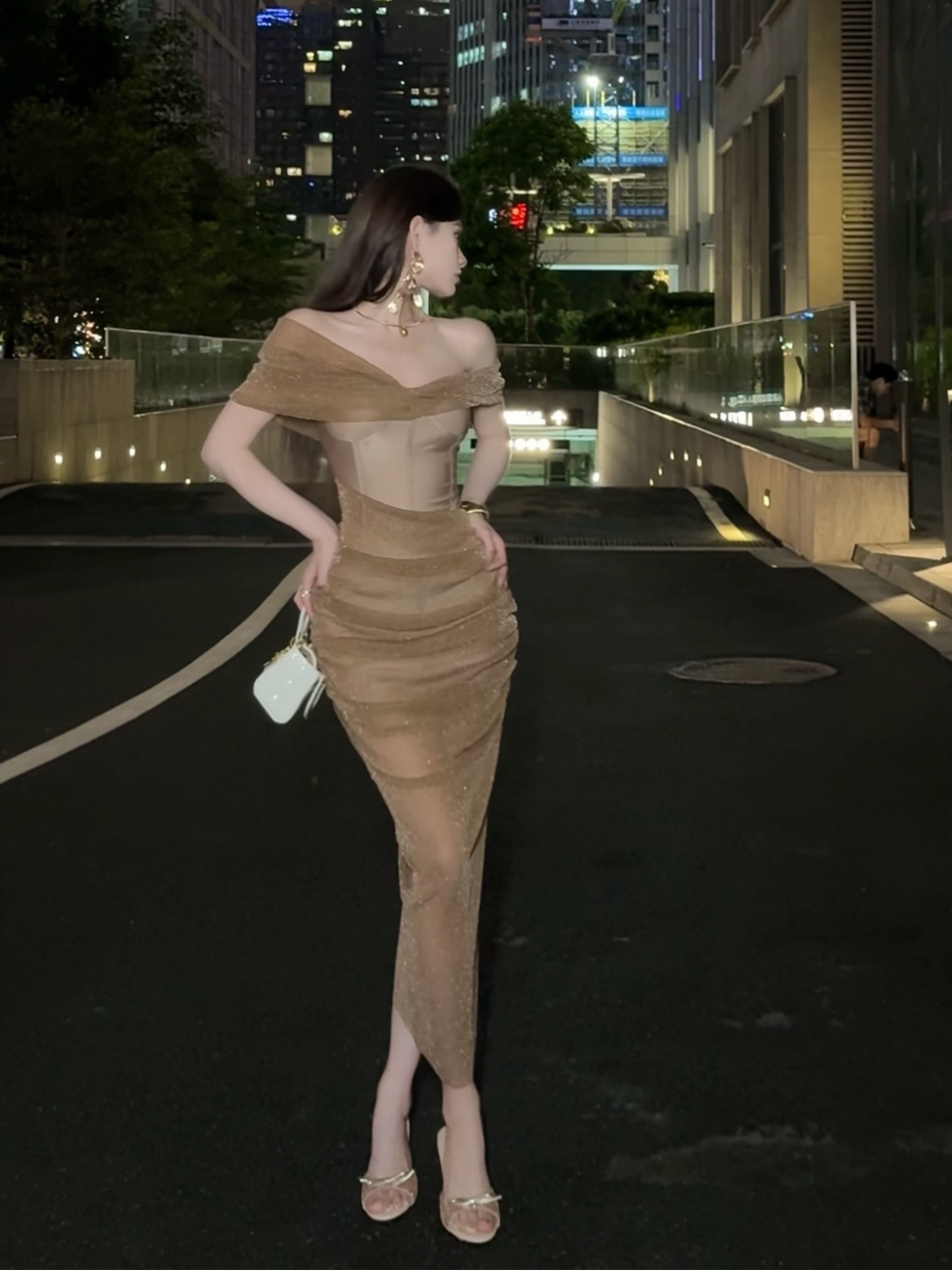 【24s Sep.】French Sexy Long Skirt with Mesh TrendyStyle101