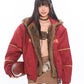 【24s Dec.】American Style Letter Print Fur Hooded Cotton Coat ArtsKoreanMan