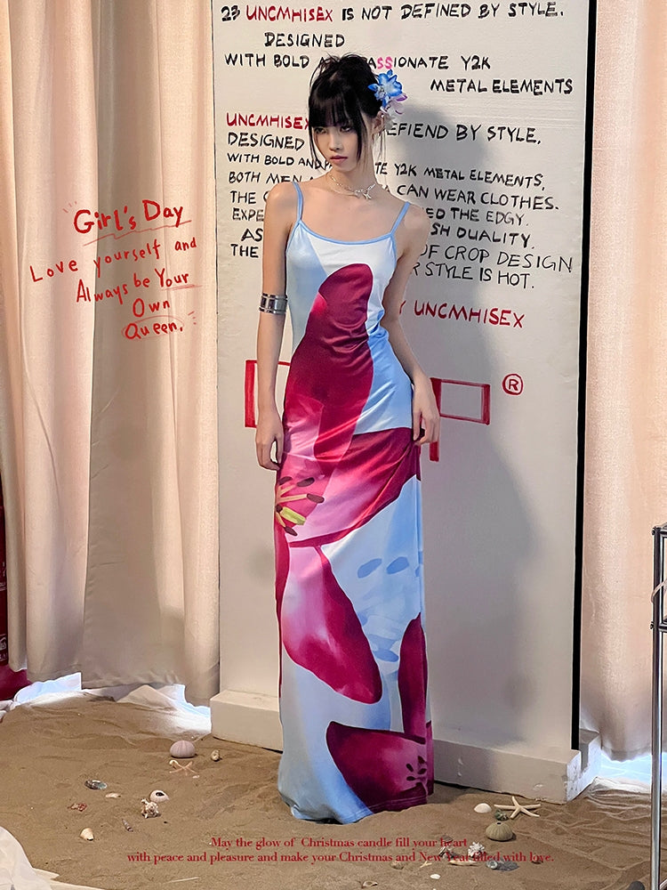 【24s June.】Island Resort Style Floral Print Dress ArtsKoreanMan