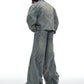 【24s Oct.】Washed Shoulder Pads Waste Earth Heavy Denim Suit