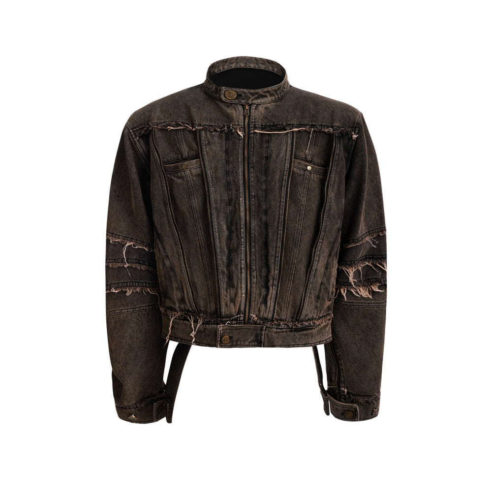 【24s Sep.】Metal Tassel Distressed Washed Denim Suit ArtsKoreanMan