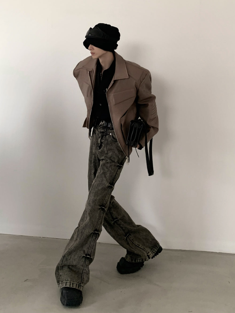 【23s November.】American Distressed Pleated Jeans ArtsKoreanMan