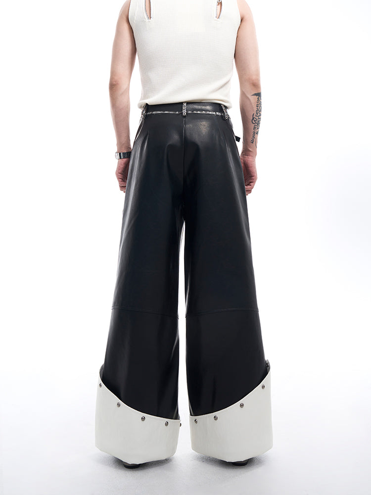 【24s Nov.】Studded Faux Leather Pants