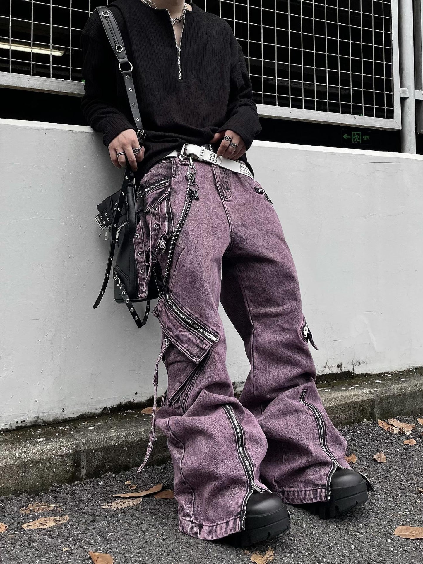 【25s Jan.】Wasteland Zipper Pocket Straight Jeans