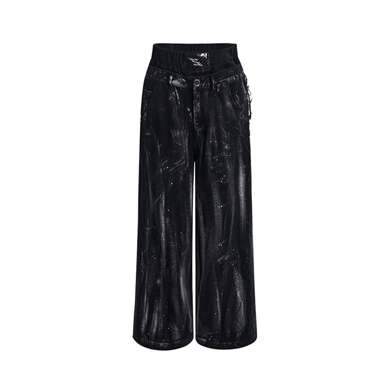 【25s Jan.】Graffiti Drawstring Denim Pants