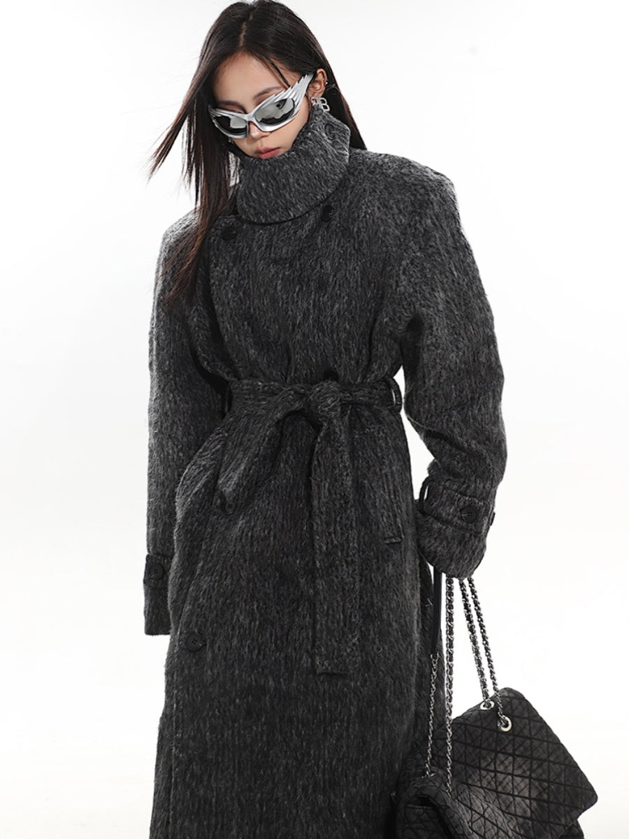 【24s Nov.】Thick High-Collar Wool Coat ArtsKoreanMan