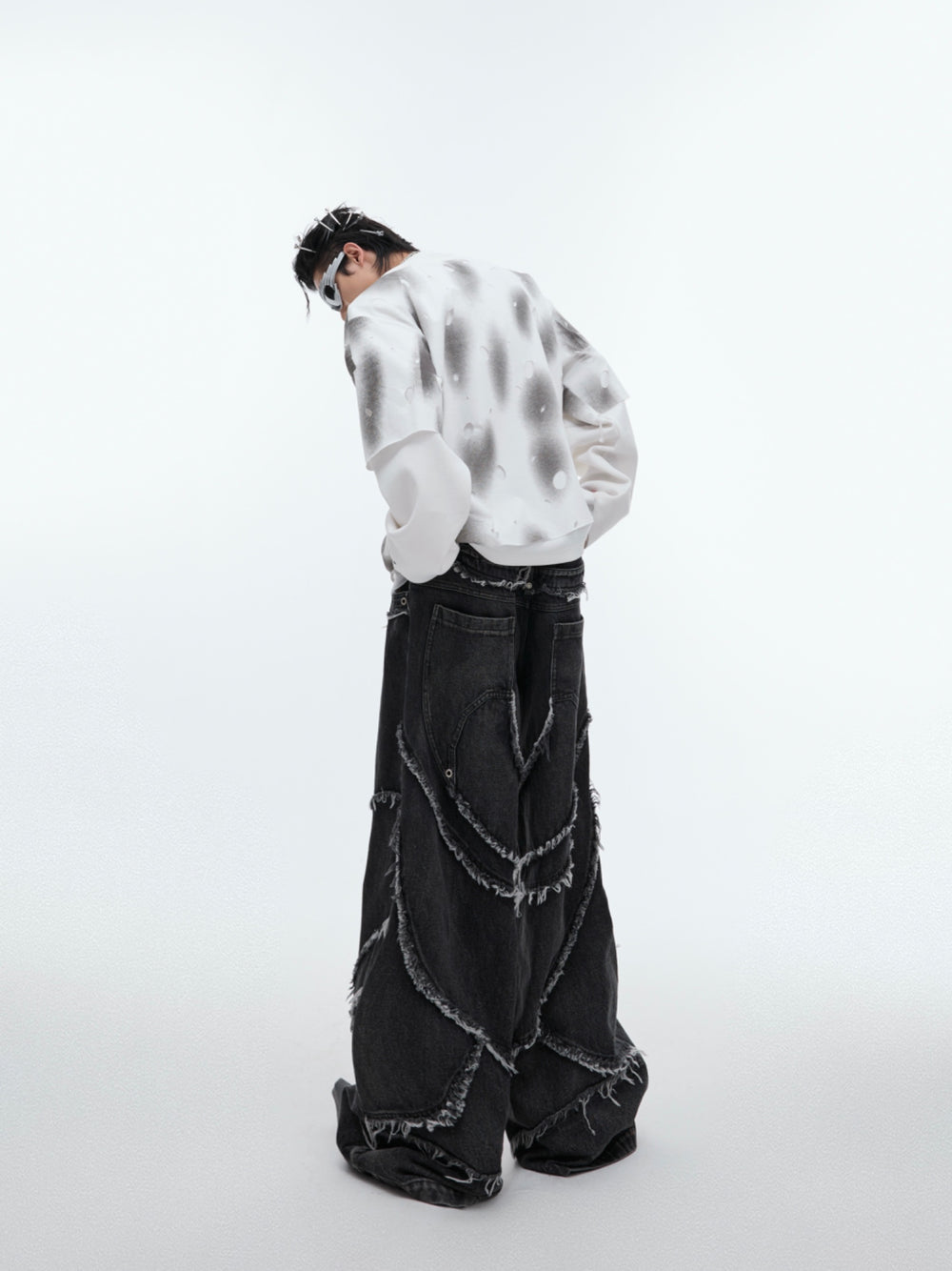 【24s Sep.】Retro Two-piece Ripped Sweatshirt ArtsKoreanMan