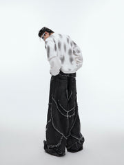 【24s Sep.】Retro Two-piece Ripped Sweatshirt ArtsKoreanMan