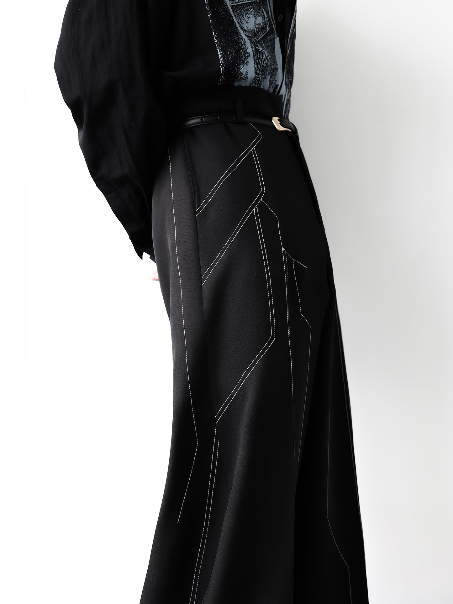 【25s Feb.】Vertical lines wide leg trousers