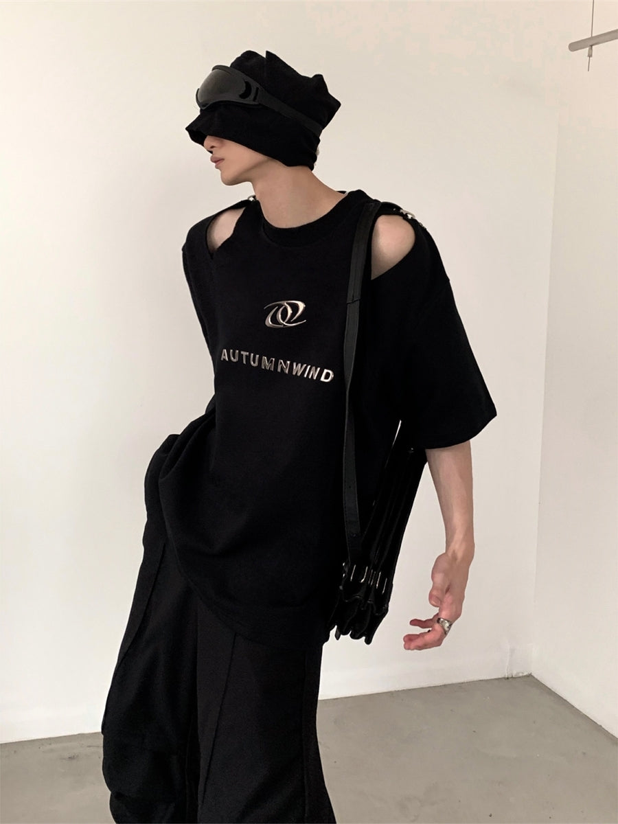 【24s July.】Hollow Deconstructed Design T-shirt ArtsKoreanMan