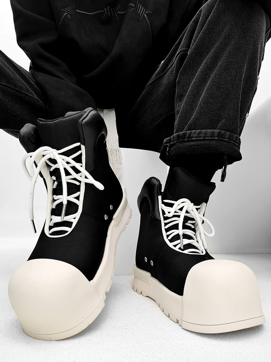 【SLAES】High Street Mickey Big Toe Thick Sole Martin Boots ArtsKoreanMan