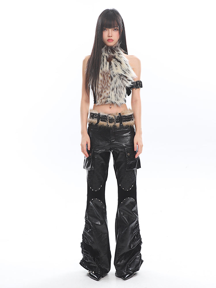 【24s Dec.】Fur Pure Desire Sexy Slim Sleeveless Vest