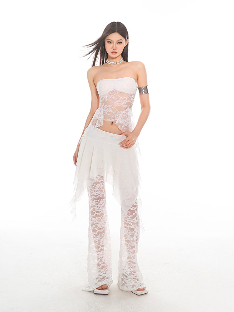 【24s June.】Lace Ribbon Bandeau Vest ArtsKoreanMan