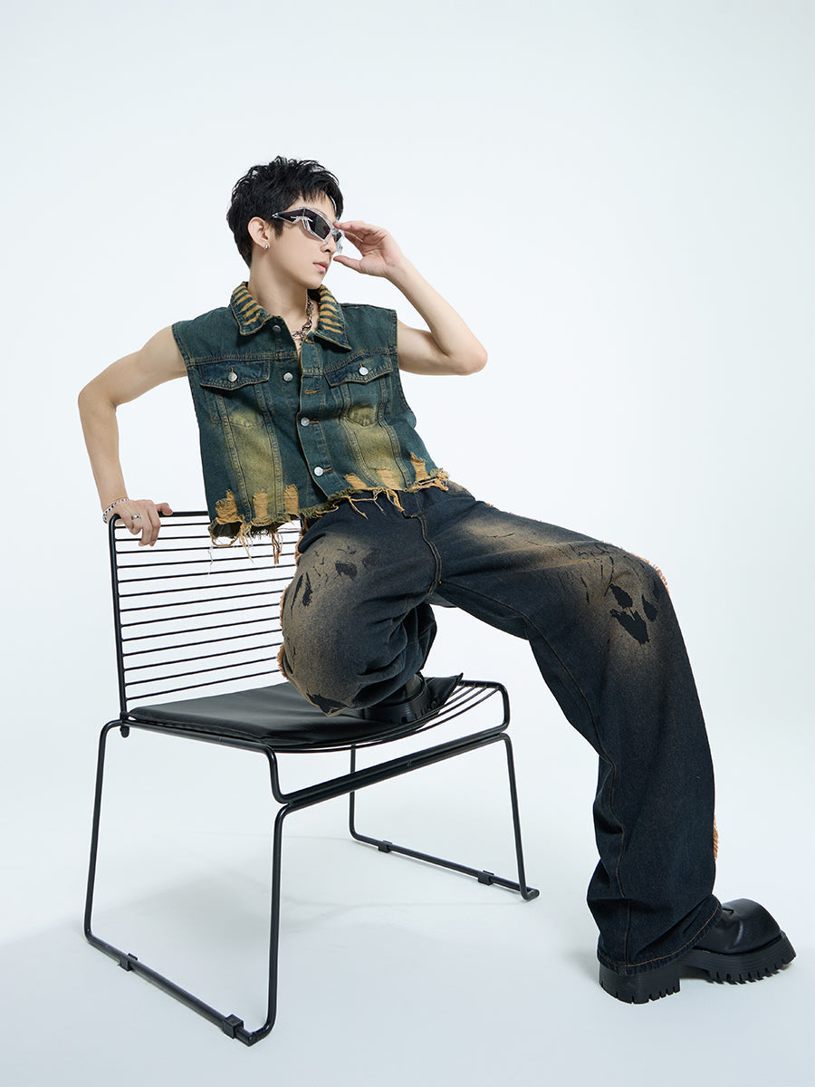 【23s September.】Mud Denim Vest -M ArtsKoreanMan