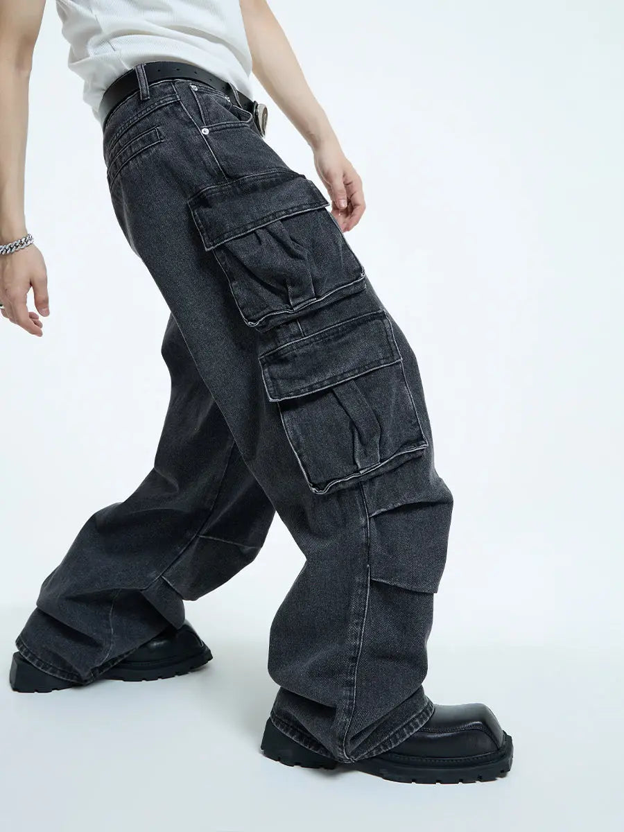 【23s September.】Oversized Mid-rise Jeans ArtsKoreanMan