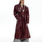 【24s Oct.】Shiny Belted Trench Coat