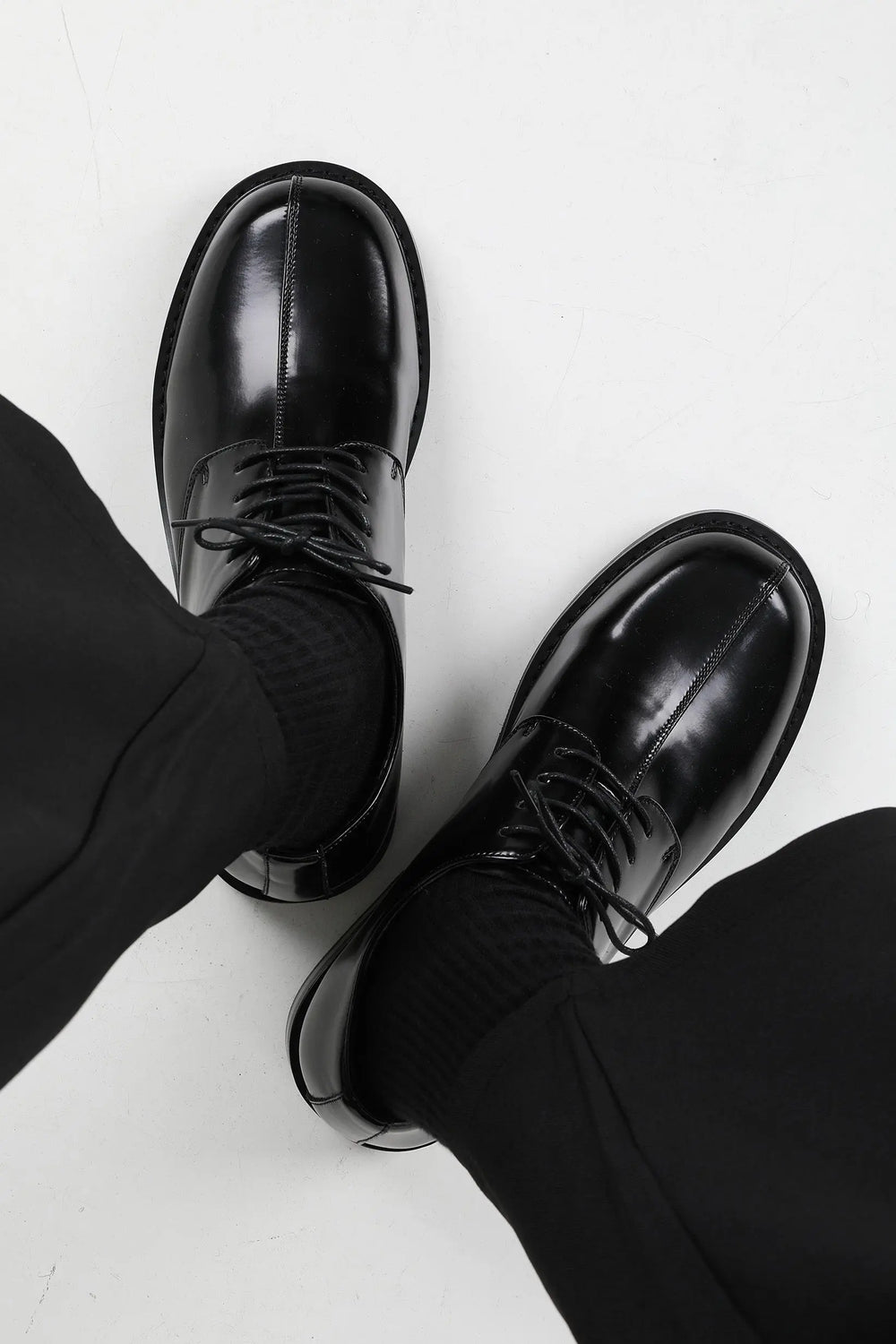 【New】Mirror Round Toe Shoes ArtsKoreanMan