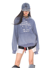 【24s Oct.】American Style Washed Letter Hooded Sweatshirt ArtsKoreanMan