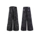 【25s Jan.】Armor deconstructed PU leather patchwork jeans