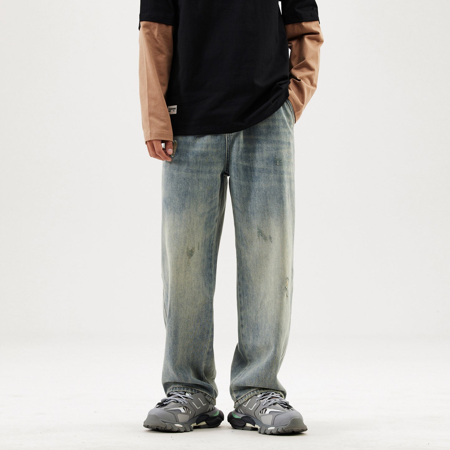 【23s September.】Washed Straight Jeans