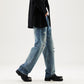 【23s September.】Ripped Straight Leg Washed Jeans