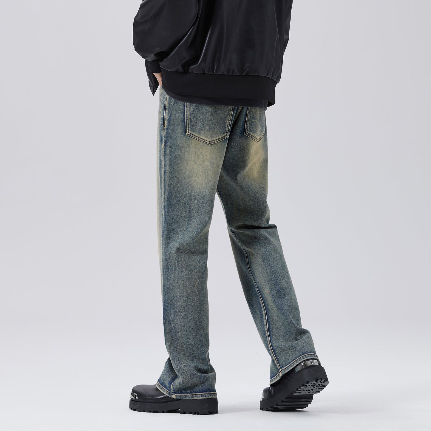 【23s September.】Casual Washed Straight Jeans
