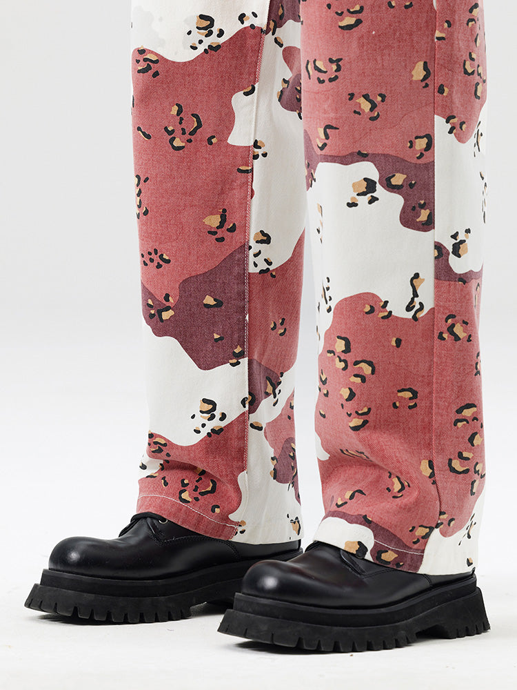 【23s September.】Pink Camouflage Jeans